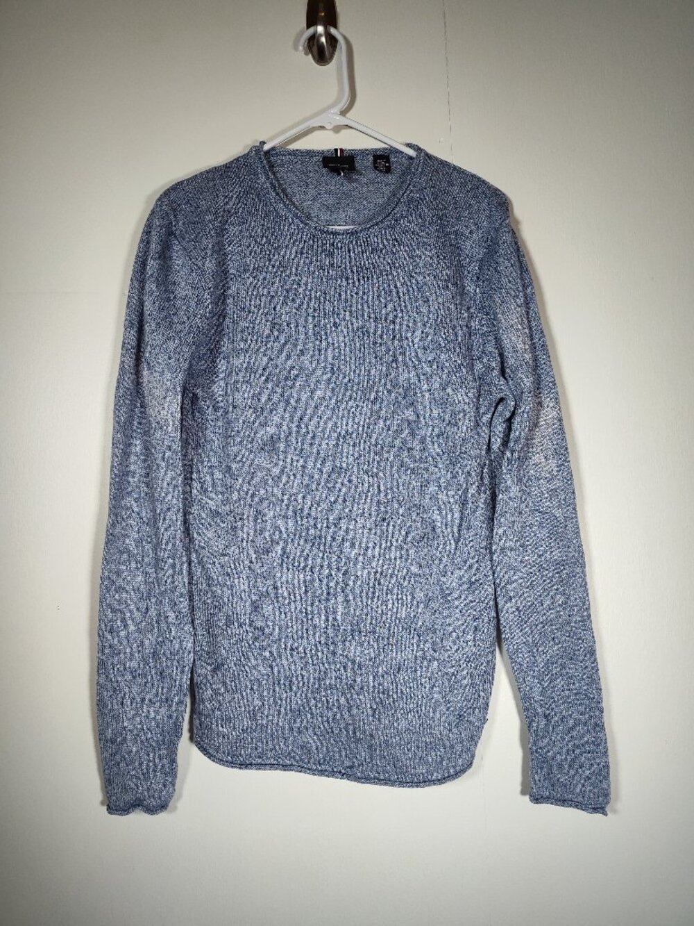 Strellson‎ men's blue linen knit sweater M